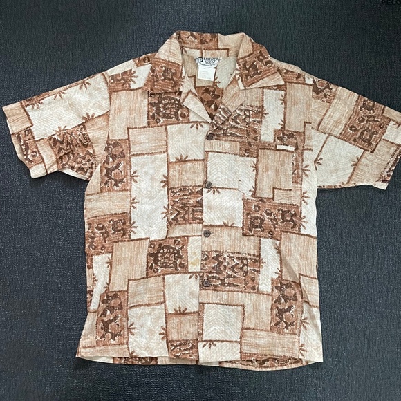 Liberty House Hawaii Vintage Tapa Print Shirt - Picture 1 of 2